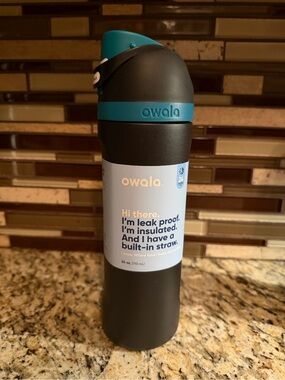 Owala Insulated Leak-Proof Water Bottle in Black & Teal